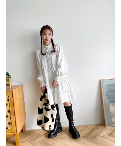 JUMELLE（ジュメロ）の「ハートエコファーバッグ（ハンドバッグ・レディース・アイボリー・FREE）」の11枚目の写真