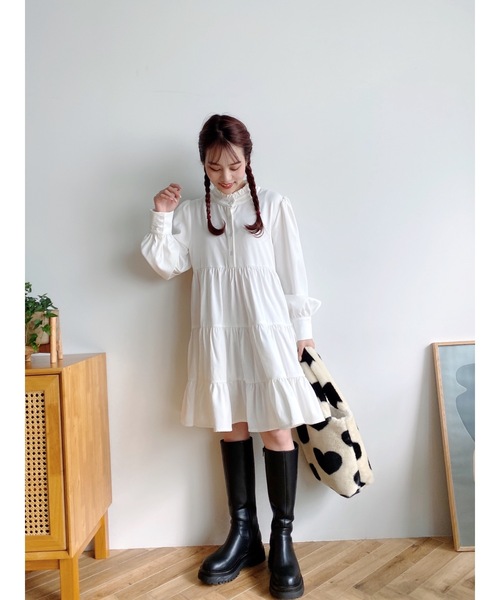 JUMELLE（ジュメロ）の「ハートエコファーバッグ（ハンドバッグ・レディース・アイボリー・FREE）」の12枚目の写真