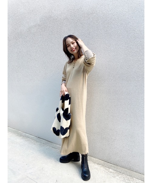 JUMELLE（ジュメロ）の「ハートエコファーバッグ（ハンドバッグ・レディース・アイボリー・FREE）」の9枚目の写真