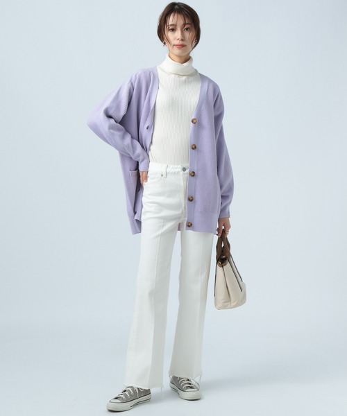 BAYFLOW（ベイフロー）の「【BAYFLOW DENIM】フレアパンツ（デニムパンツ・レディース・ブラック/オフホワイト/ブルー・SMALL/MEDIUM/LARGE）」の10枚目の写真