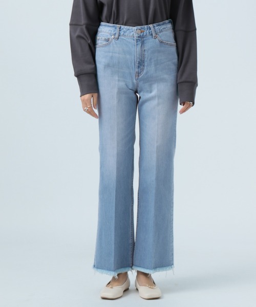 BAYFLOW（ベイフロー）の「【BAYFLOW DENIM】フレアパンツ（デニムパンツ・レディース・ブラック/オフホワイト/ブルー・SMALL/MEDIUM/LARGE）」の8枚目の写真