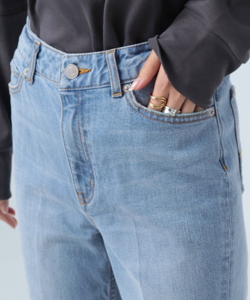 BAYFLOW（ベイフロー）の「【BAYFLOW DENIM】フレアパンツ（デニムパンツ・レディース・ブラック/オフホワイト/ブルー・SMALL/MEDIUM/LARGE）」の13枚目の写真