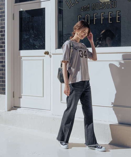 BAYFLOW（ベイフロー）の「【BAYFLOW DENIM】フレアパンツ（デニムパンツ・レディース・ブラック/オフホワイト/ブルー・SMALL/MEDIUM/LARGE）」の17枚目の写真