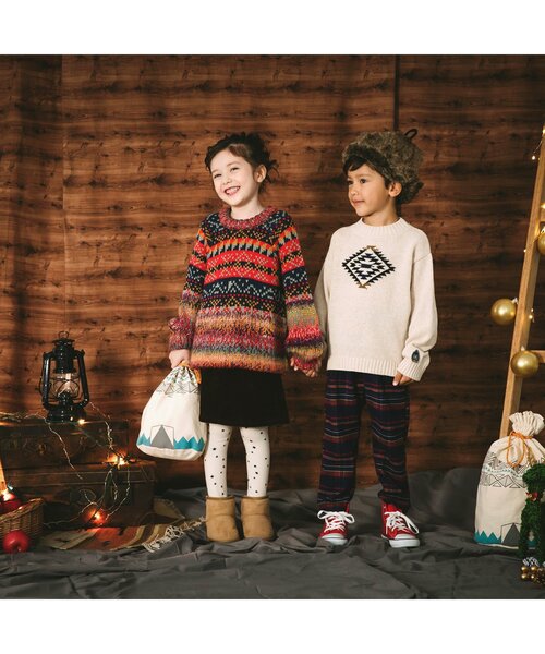 BREEZE(ブリーズ)の「クレイジーノルディックニット(ニット/セーター・キッズ・レインボー・140/100/90/120)」の10枚目の写真