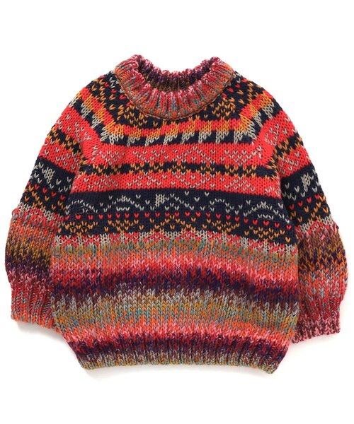 BREEZE(ブリーズ)の「クレイジーノルディックニット(ニット/セーター・キッズ・レインボー・140/100/90/120)」の11枚目の写真