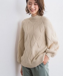 オーバーサイズハイネックニットプルオーバー