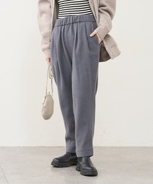 PUAL CE CIN | ウール混ライトモッサテーパードパンツ(その他パンツ)