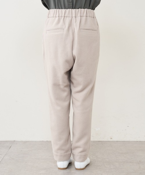 PUAL CE CIN（ピュアルセシン）の「ウール混ライトモッサテーパードパンツ（その他パンツ・レディース・チャコールグレー/ベージュ/ライトベージュ・FREE）」の18枚目の写真