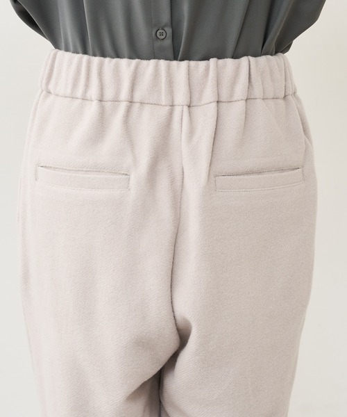 PUAL CE CIN（ピュアルセシン）の「ウール混ライトモッサテーパードパンツ（その他パンツ・レディース・チャコールグレー/ベージュ/ライトベージュ・FREE）」の20枚目の写真