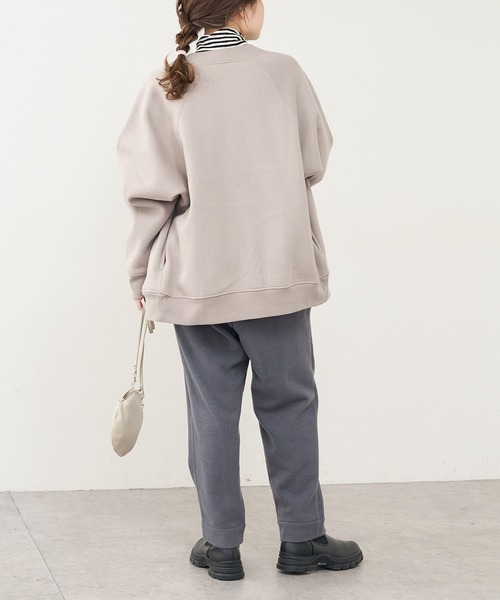 PUAL CE CIN（ピュアルセシン）の「ウール混ライトモッサテーパードパンツ（その他パンツ・レディース・チャコールグレー/ベージュ/ライトベージュ・FREE）」の15枚目の写真