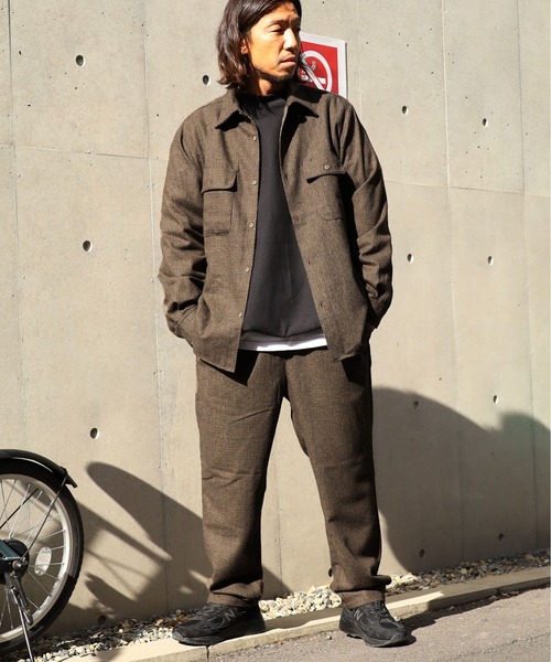 FIVE BROTHER（ファイブブラザー）の「FIVE BROTHER/ファイブブラザー HOUNDSTOOTH WORK SHIRT シャツ 千鳥柄 ワークシャツ アメカジ（シャツ/ブラウス・メンズ・ブラウン/ブルー・M/L）」の16枚目の写真