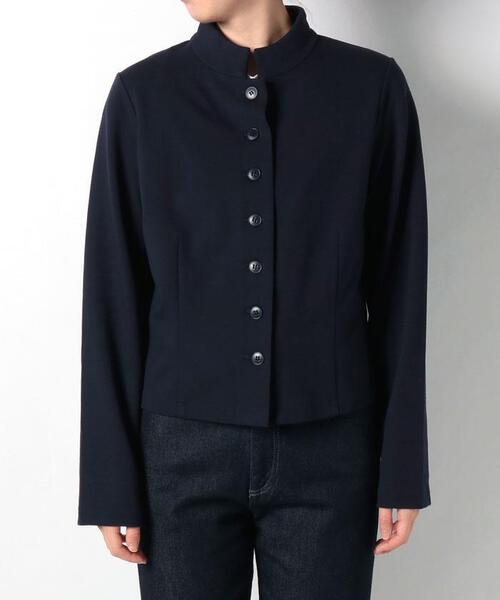 agnes b.(アニエスベー)の「JX63 VESTE ミラノリブジャケット(その他アウター・レディース・ネイビー・1/2/3)」の7枚目の写真