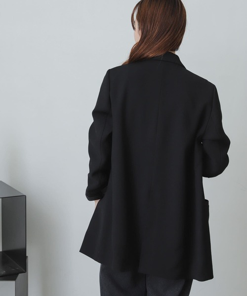 SENSE OF PLACE by URBAN RESEARCH（センスオブプレイスバイアーバンリサーチ）の「カルゼテーラードジャケット（テーラードジャケット・レディース・ブラック/ライトベージュ・ONE）」の14枚目の写真