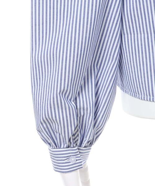 INGNI（イング）の「ボウタイ／ブラウス／A（シャツ/ブラウス・レディース・ブラック/オフホワイト/ブルー系1・M）」の8枚目の写真