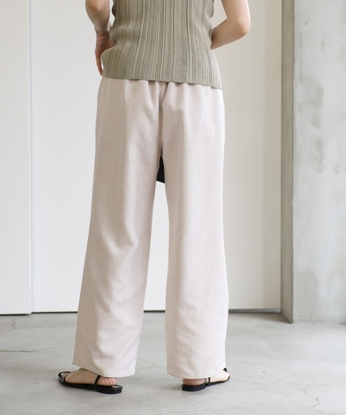 リネンライクワイドパンツ（その他パンツ）｜select MOCA