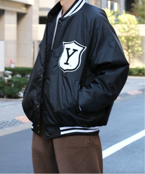 SUNNY  SPORTS（サニースポーツ）の「SUNNY SPORTS/サニースポーツ YALE STADIUM JACKET MADE BY A.S.Wイェールスタジアムジャケット 米国製（スタジャン・メンズ・ブラック・LARGE/X-LARGE/XX-LARGE）」の14枚目の写真