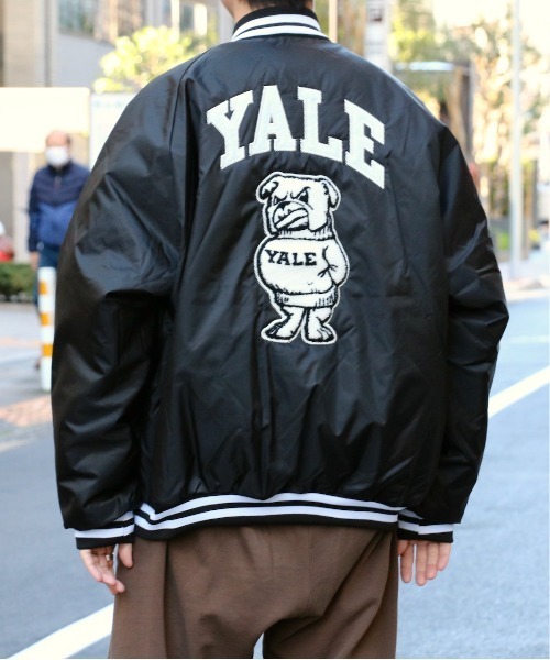 SUNNY  SPORTS（サニースポーツ）の「SUNNY SPORTS/サニースポーツ YALE STADIUM JACKET MADE BY A.S.Wイェールスタジアムジャケット 米国製（スタジャン・メンズ・ブラック・LARGE/X-LARGE/XX-LARGE）」の9枚目の写真