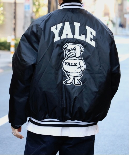 SUNNY  SPORTS（サニースポーツ）の「SUNNY SPORTS/サニースポーツ YALE STADIUM JACKET MADE BY A.S.Wイェールスタジアムジャケット 米国製（スタジャン・メンズ・ブラック・LARGE/X-LARGE/XX-LARGE）」の17枚目の写真