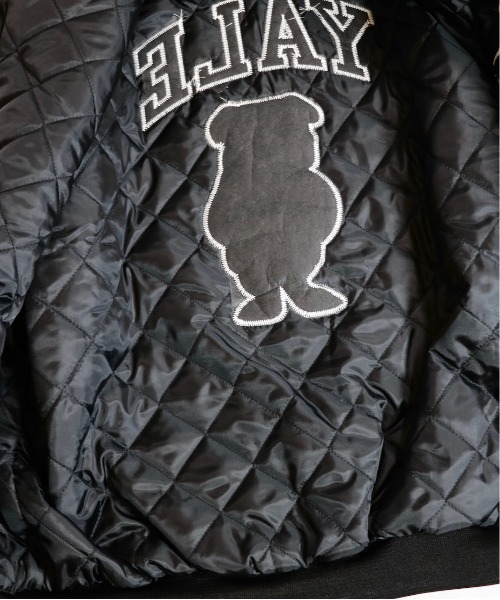 SUNNY  SPORTS（サニースポーツ）の「SUNNY SPORTS/サニースポーツ YALE STADIUM JACKET MADE BY A.S.Wイェールスタジアムジャケット 米国製（スタジャン・メンズ・ブラック・LARGE/X-LARGE/XX-LARGE）」の8枚目の写真