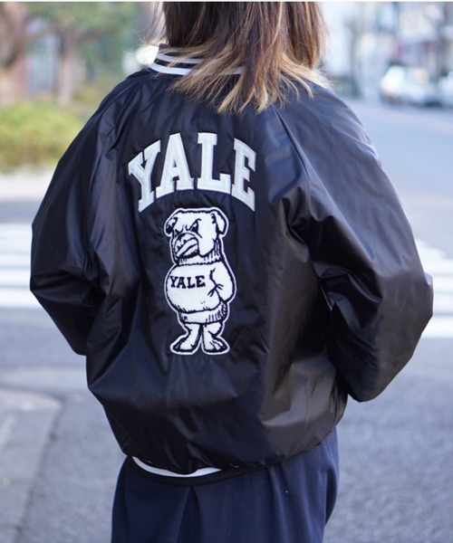 SUNNY  SPORTS（サニースポーツ）の「SUNNY SPORTS/サニースポーツ YALE STADIUM JACKET MADE BY A.S.Wイェールスタジアムジャケット 米国製（スタジャン・メンズ・ブラック・LARGE/X-LARGE/XX-LARGE）」の22枚目の写真