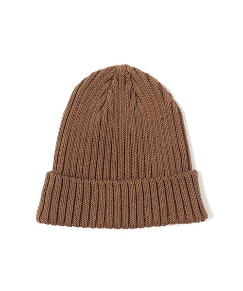 International Gallery BEAMS（インターナショナルギャラリービームス）の「＜MEN＞KIJIMA TAKAYUKI / コットンニット ワッチキャップ（ニットキャップ/ビーニー・メンズ・ブラック系その他2/ブラック/ブラウン・FREE）」の3枚目の写真