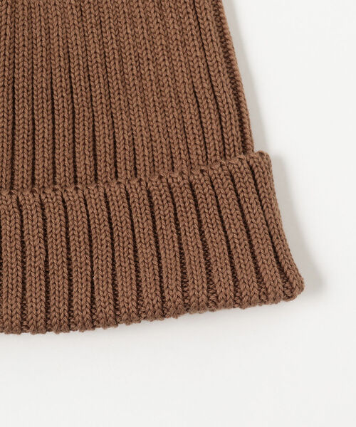 International Gallery BEAMS（インターナショナルギャラリービームス）の「＜MEN＞KIJIMA TAKAYUKI / コットンニット ワッチキャップ（ニットキャップ/ビーニー・メンズ・ブラック系その他2/ブラック/ブラウン・FREE）」の7枚目の写真