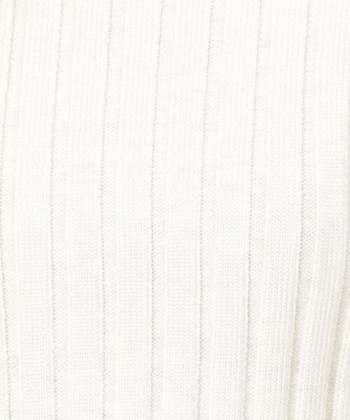 EDITION（エディション）の「BLIGHT RAYON WIDE RIB レーヨンポリエステル クロップドニット（ニット/セーター・レディース・ホワイト系その他/ブラック系その他・FREE）」の14枚目の写真