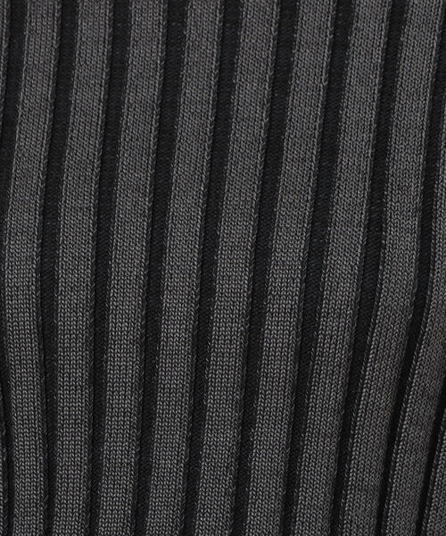 EDITION（エディション）の「BLIGHT RAYON WIDE RIB レーヨンポリエステル クロップドニット（ニット/セーター・レディース・ホワイト系その他/ブラック系その他・FREE）」の15枚目の写真