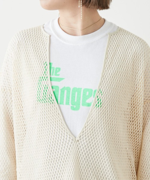 Omekashi(オメカシ)の「メッシュプルオーバー(Tシャツ/カットソー・レディース・アイボリー/キャメル/ブラック・FREE)」の17枚目の写真