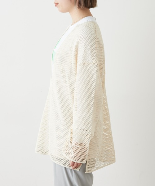 Omekashi(オメカシ)の「メッシュプルオーバー(Tシャツ/カットソー・レディース・アイボリー/キャメル/ブラック・FREE)」の15枚目の写真