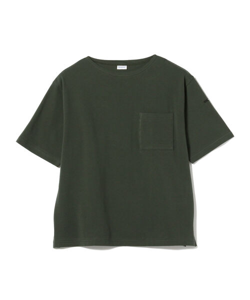 ORCIVAL(オーシバル)の「ORCIVAL / 鹿の子 ボートネック Tシャツ(Tシャツ/カットソー・メンズ・ベージュ/パープル/グリーン・4/5)」の10枚目の写真