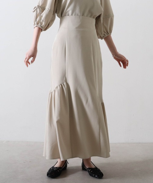 Cheek（チーク）の「アシメマーメイドスカート（スカート・レディース・カーキ/グレイッシュベージュ/イエロー・FREE）」の10枚目の写真