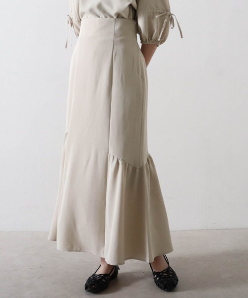 Cheek（チーク）の「アシメマーメイドスカート（スカート・レディース・カーキ/グレイッシュベージュ/イエロー・FREE）」の11枚目の写真