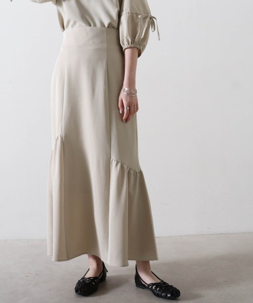 Cheek（チーク）の「アシメマーメイドスカート（スカート・レディース・カーキ/グレイッシュベージュ/イエロー・FREE）」の13枚目の写真