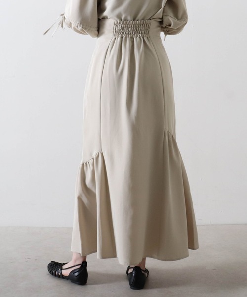Cheek（チーク）の「アシメマーメイドスカート（スカート・レディース・カーキ/グレイッシュベージュ/イエロー・FREE）」の14枚目の写真