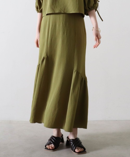 Cheek（チーク）の「アシメマーメイドスカート（スカート・レディース・カーキ/グレイッシュベージュ/イエロー・FREE）」の20枚目の写真