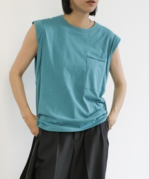 select MOCA | スリーブデザインオーガニックコットントップス(Tシャツ/カットソー)