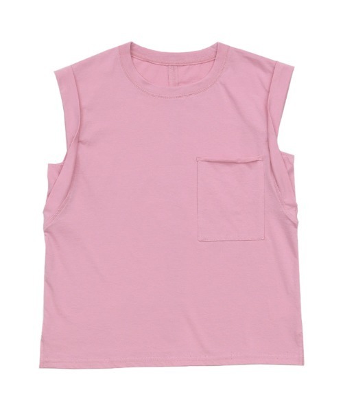 select MOCA(セレクトモカ)の「スリーブデザインオーガニックコットントップス(Tシャツ/カットソー・レディース・ホワイト/ブラック/ピンク/ブルーグリーン・FREE)」の8枚目の写真