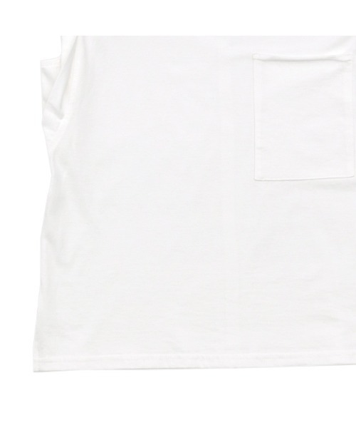select MOCA(セレクトモカ)の「スリーブデザインオーガニックコットントップス(Tシャツ/カットソー・レディース・ホワイト/ブラック/ピンク/ブルーグリーン・FREE)」の12枚目の写真