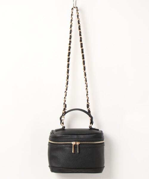 EDIT COLOGNE（エディットコロン）の「【美人百花4月号掲載商品】バニティ－ショルダーバッグ（ショルダーバッグ・レディース・ブルー/ブラック/ブラック系その他・ﾌﾘ-）」の2枚目の写真