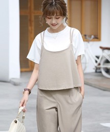 バッククロスキャミオールインワン