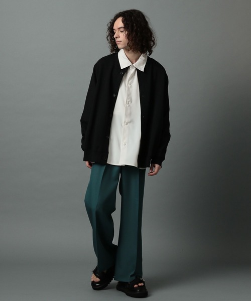 HARE（ハレ）の「ドルマンBIGシャツ(HARE)（シャツ/ブラウス・メンズ・ブラック/オフホワイト/グリーン/ブルー・SMALL/MEDIUM）」の12枚目の写真