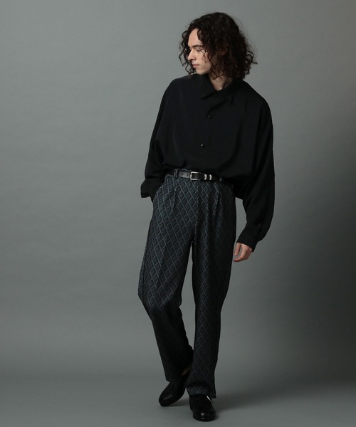 HARE（ハレ）の「ドルマンBIGシャツ(HARE)（シャツ/ブラウス・メンズ・ブラック/オフホワイト/グリーン/ブルー・SMALL/MEDIUM）」の17枚目の写真