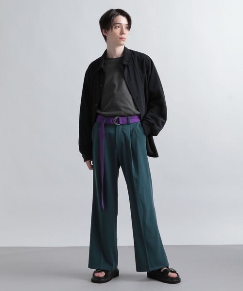 HARE（ハレ）の「ドルマンBIGシャツ(HARE)（シャツ/ブラウス・メンズ・ブラック/オフホワイト/グリーン/ブルー・SMALL/MEDIUM）」の11枚目の写真