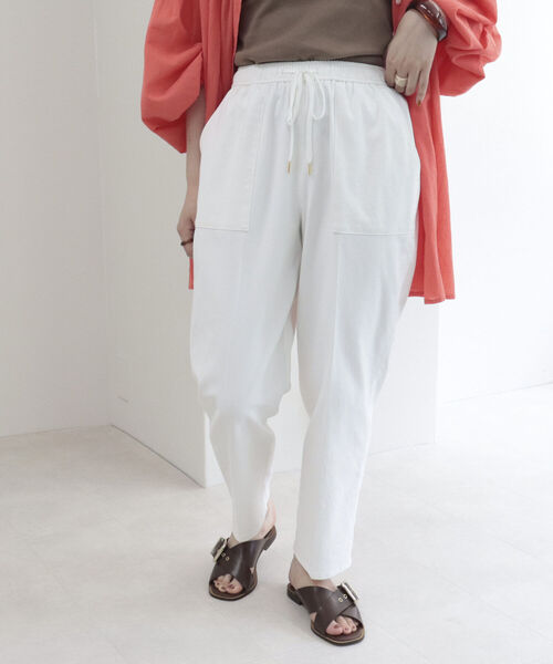 fredy emue（フレディエミュ）の「[新色追加]ドライオックス テーパードパンツ（その他パンツ・レディース・カーキ/グリーン/ピンク/ブラック/オフホワイト/オレンジ/ブルー・36/38/34）」の11枚目の写真