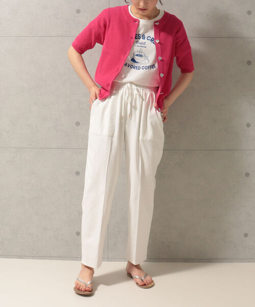 fredy emue（フレディエミュ）の「[新色追加]ドライオックス テーパードパンツ（その他パンツ・レディース・カーキ/グリーン/ピンク/ブラック/オフホワイト/オレンジ/ブルー・36/38/34）」の19枚目の写真