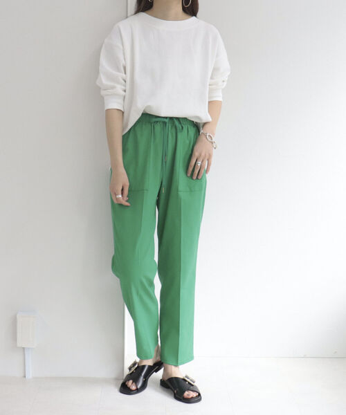 fredy emue（フレディエミュ）の「[新色追加]ドライオックス テーパードパンツ（その他パンツ・レディース・カーキ/グリーン/ピンク/ブラック/オフホワイト/オレンジ/ブルー・36/38/34）」の22枚目の写真