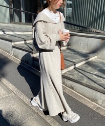 one after another NICE CLAUP | セーラーカラートップスとマーメイドスカートセットアップ(ワンピース)