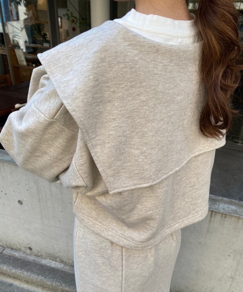 one after another NICE CLAUP（ワンアフターアナザーナイスクラップ）の「セーラーカラートップスとマーメイドスカートセットアップ（ワンピース・レディース・ベージュ/オートミール/ブルー系その他・FREE）」の10枚目の写真