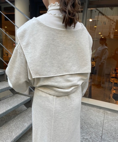 one after another NICE CLAUP（ワンアフターアナザーナイスクラップ）の「セーラーカラートップスとマーメイドスカートセットアップ（ワンピース・レディース・ベージュ/オートミール/ブルー系その他・FREE）」の22枚目の写真